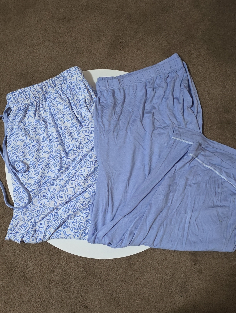 Simply Vera Vera Wang Light Blue And Croft And Sleep Pajama Pants Set